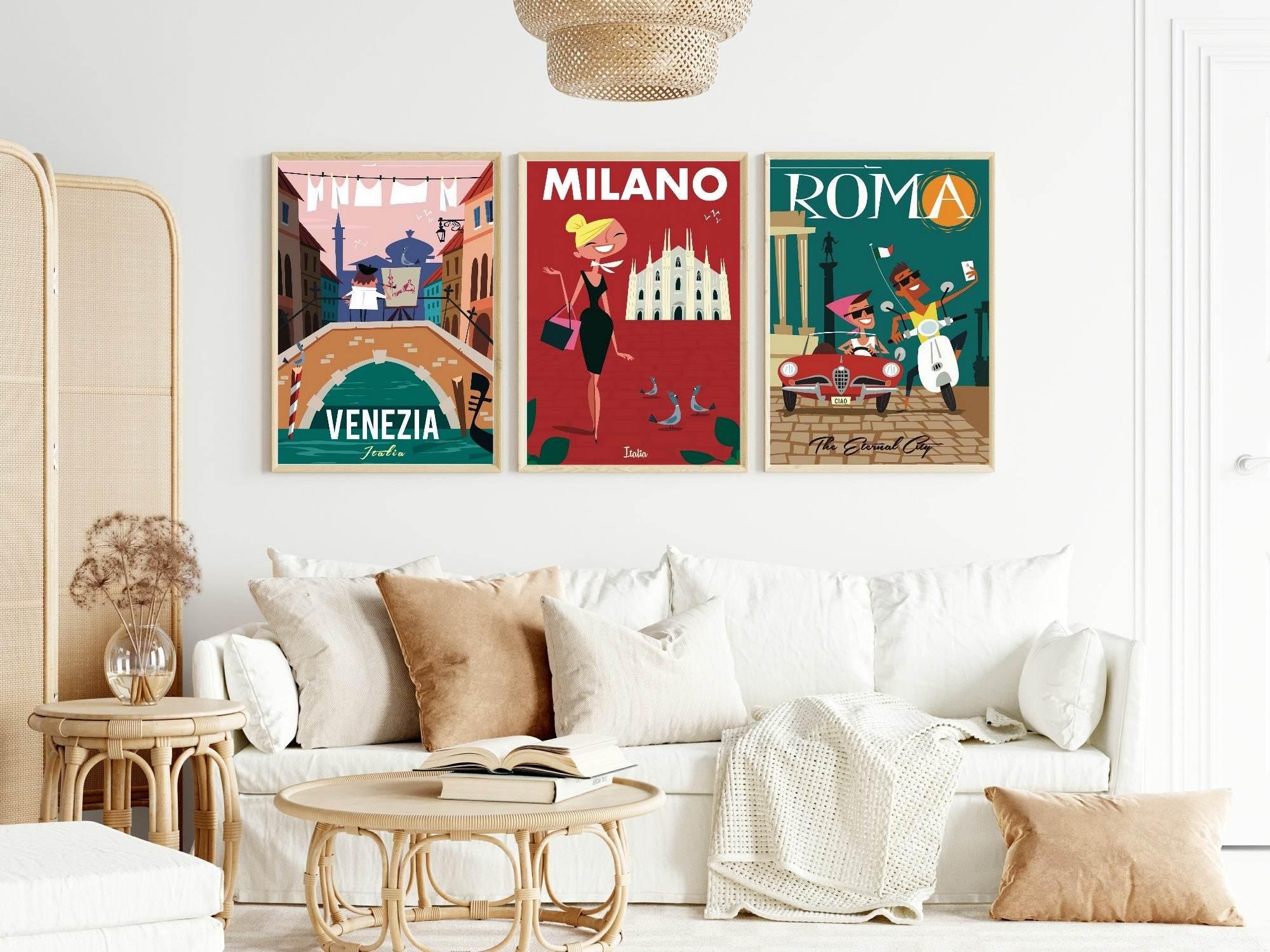 Rome Print | Italian Roma Wall Art - Larosier Prints