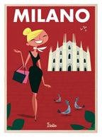 Milan Print | Italian Milano Wall Art - Larosier Prints