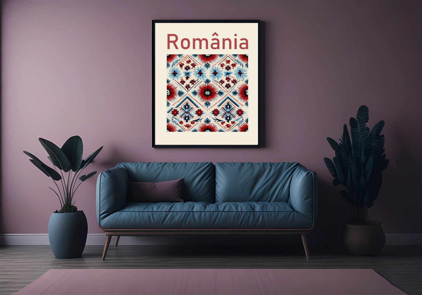 Romanian Folk Art Print | Travel Wall Art