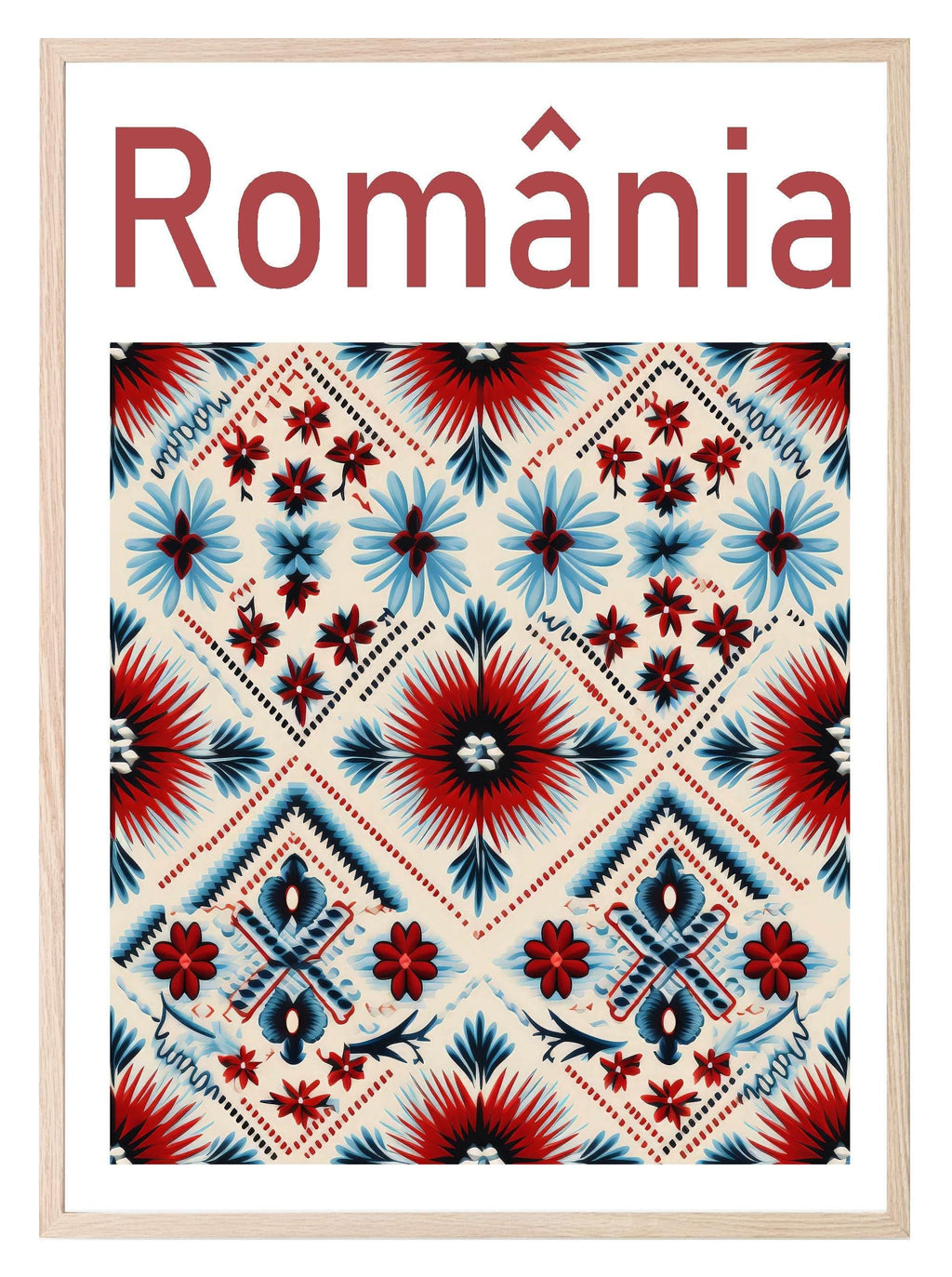 Romanian Folk Art Print | Travel Wall Art - Larosier Prints