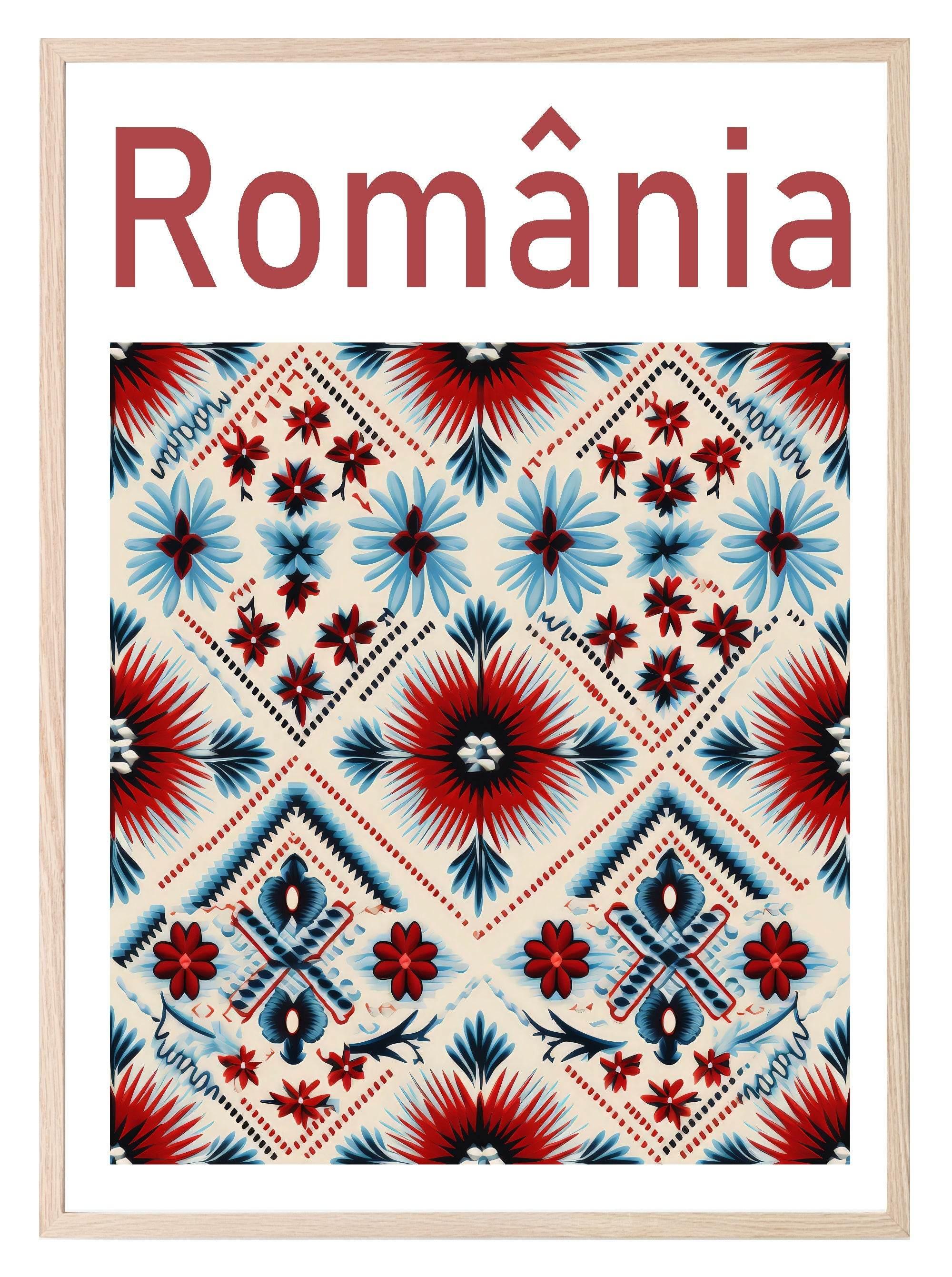 Romanian Folk Art Print | Travel Wall Art - Larosier Prints