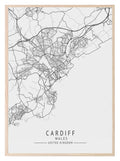 Cardiff Wales Print | Travel Map Wall Art - Larosier Prints