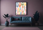 Dogs Are My Favourite People Print | Retro Pet Lovers Wall Art - Larosier Prints