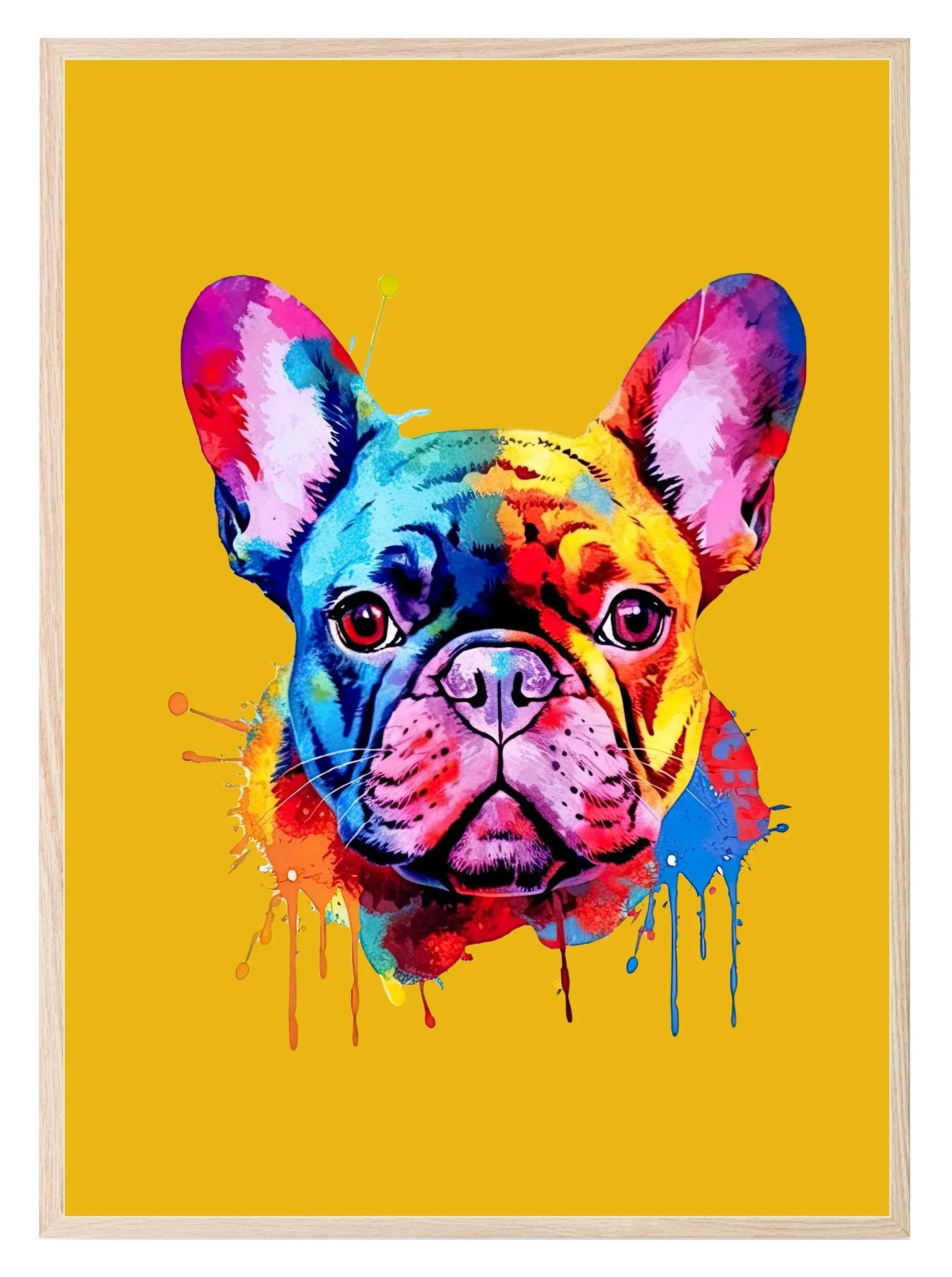 French Bulldog Dog Print | Frenchie Pet Lovers Wall Art - Larosier Prints