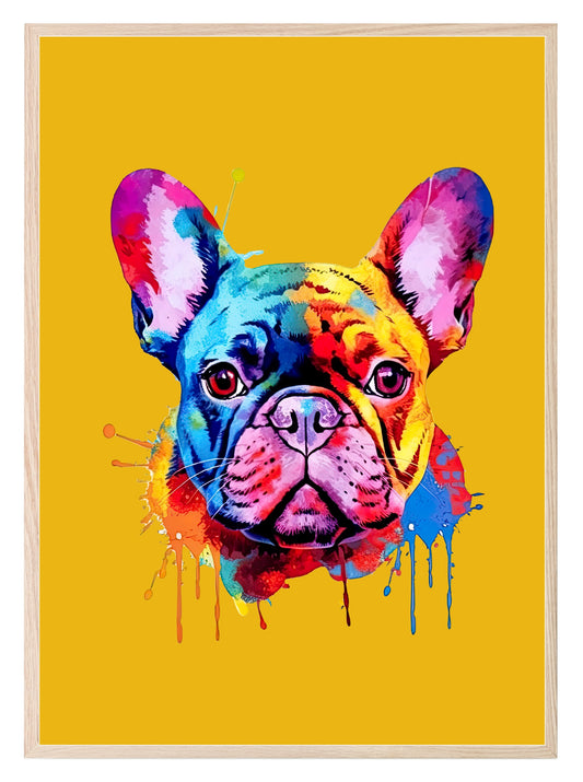 French Bulldog Dog Print | Frenchie Pet Lovers Wall Art