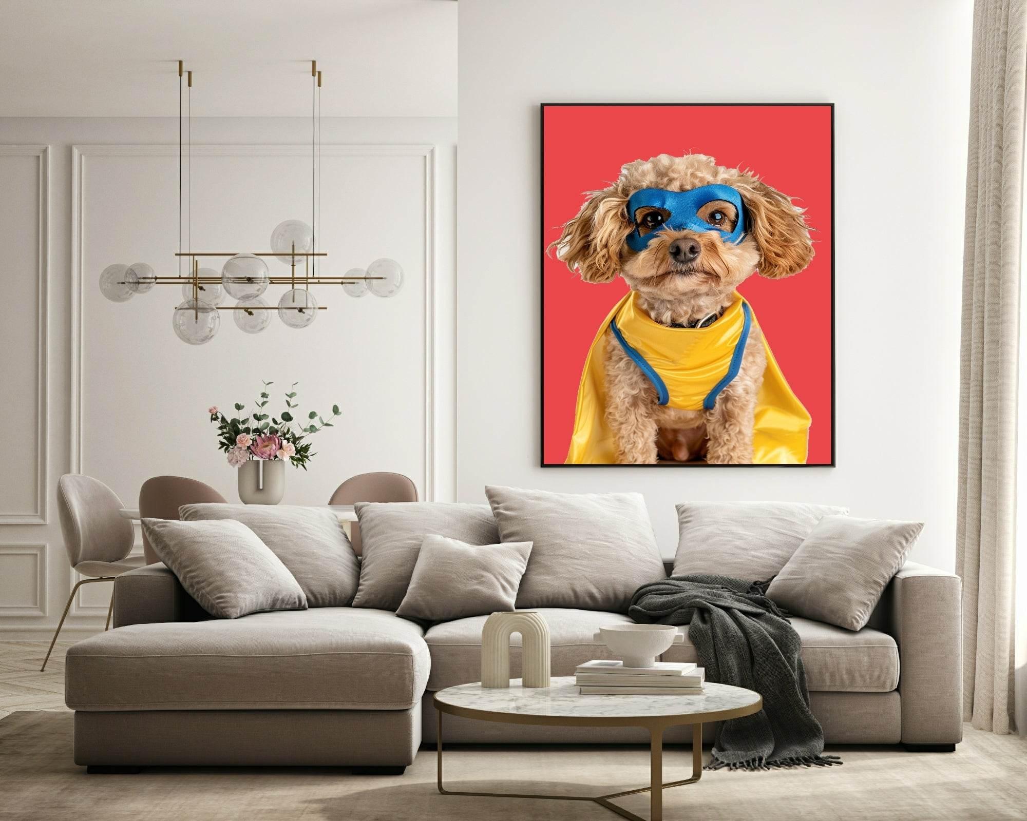 Super Cockapoo Dog Print | Fun Pet Lovers Wall Art - Larosier Prints