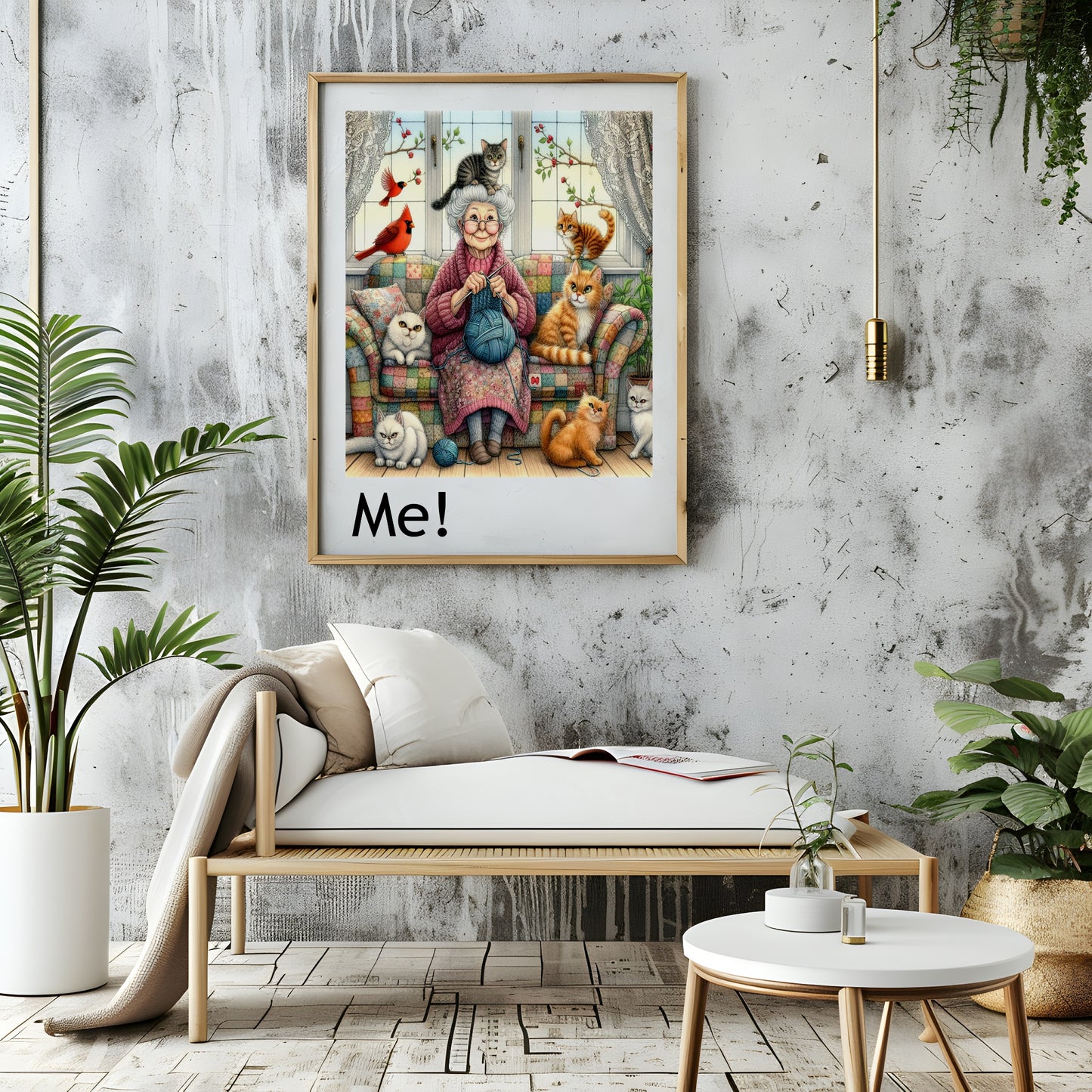 Crazy Cat Lady - Me Print | Fun Pet Lovers Wall Art