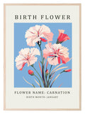 Birth Flower Print | Floral Birthday Wall Art - Larosier Prints