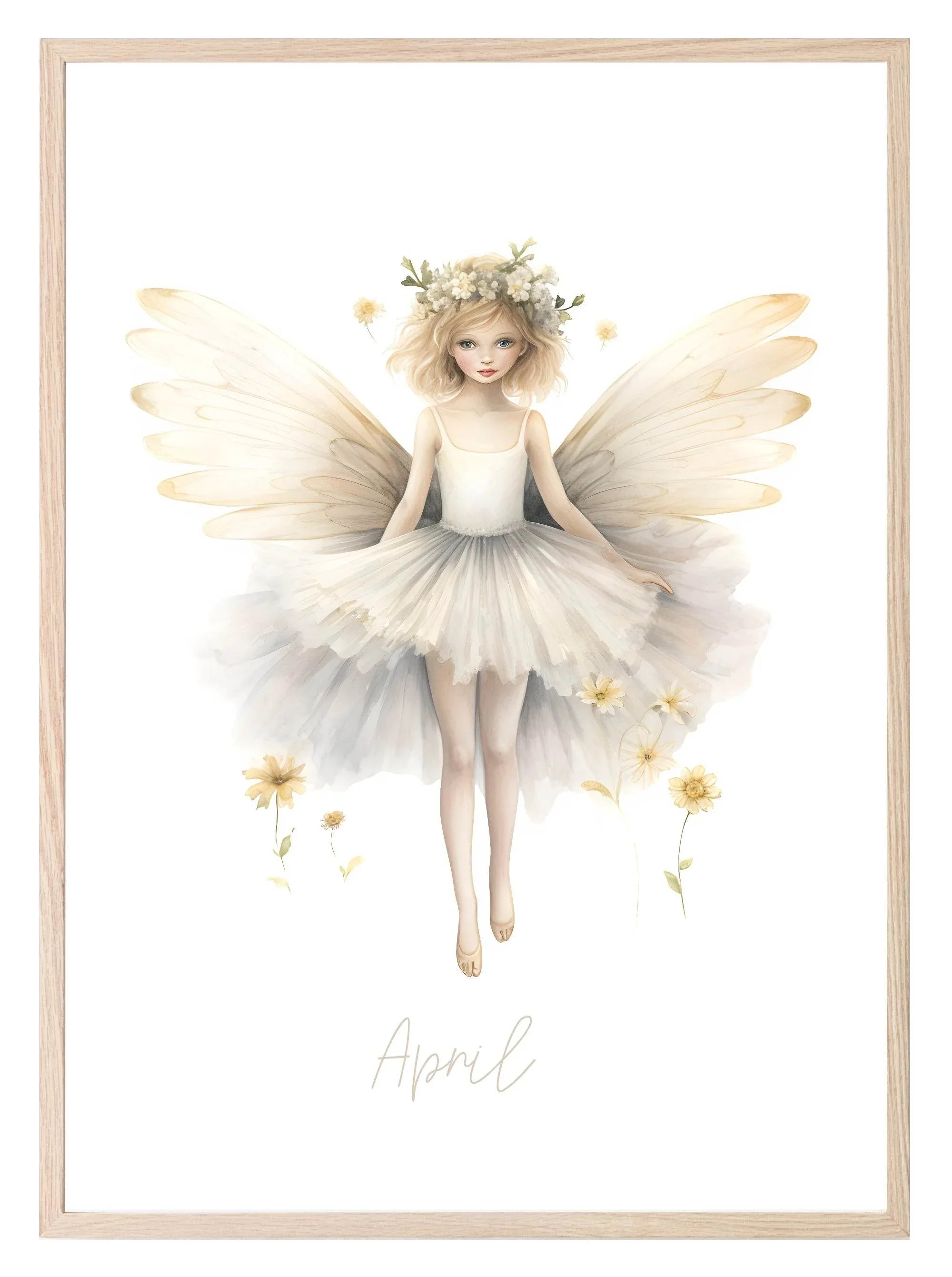 Birth Fairy Print | Floral Birthday Wall Art - Larosier Prints
