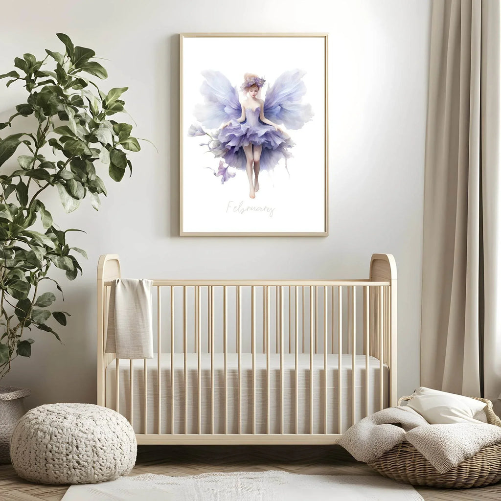 Birth Fairy Print | Floral Birthday Wall Art - Larosier Prints