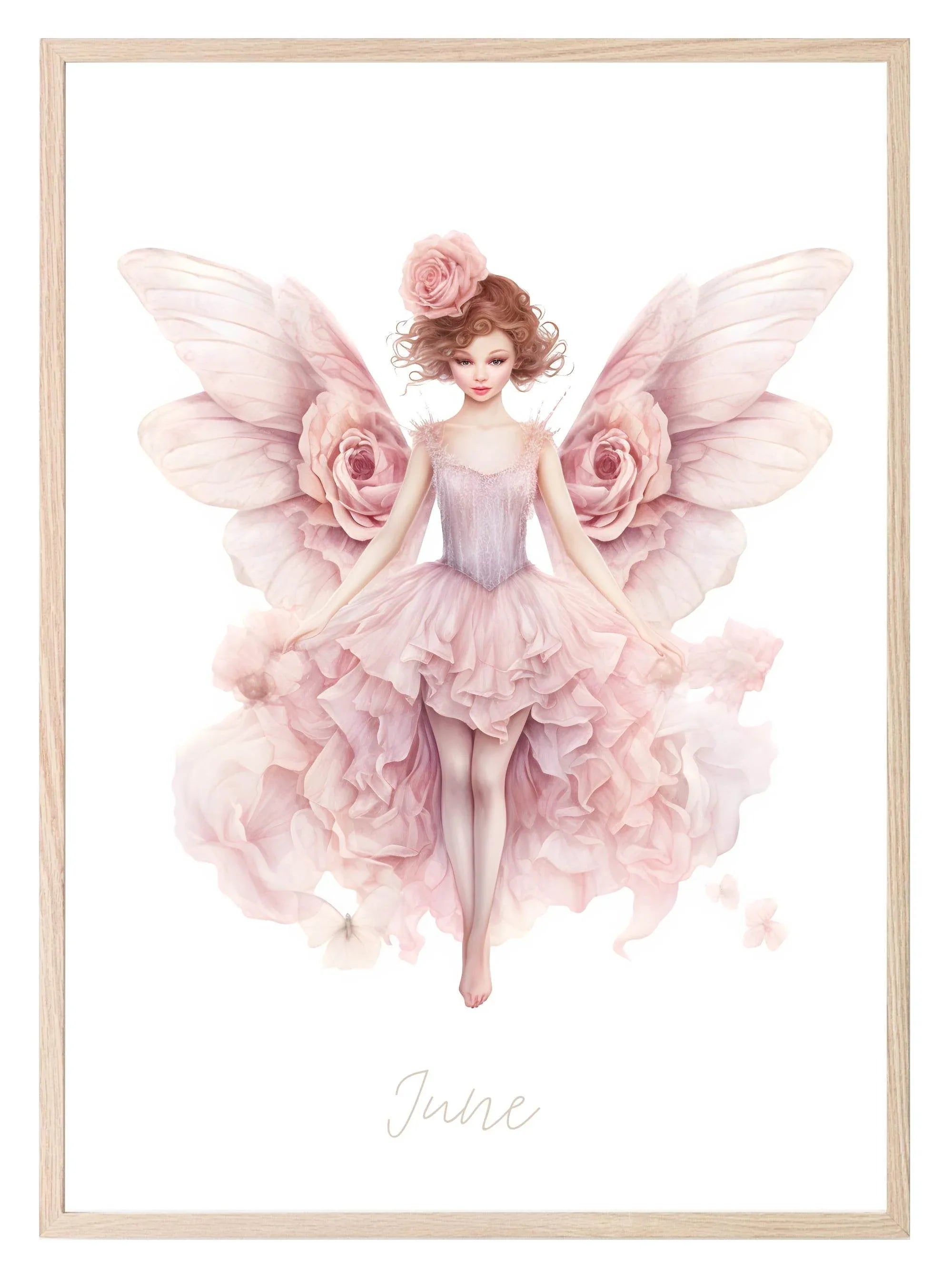 Birth Fairy Print | Floral Birthday Wall Art - Larosier Prints