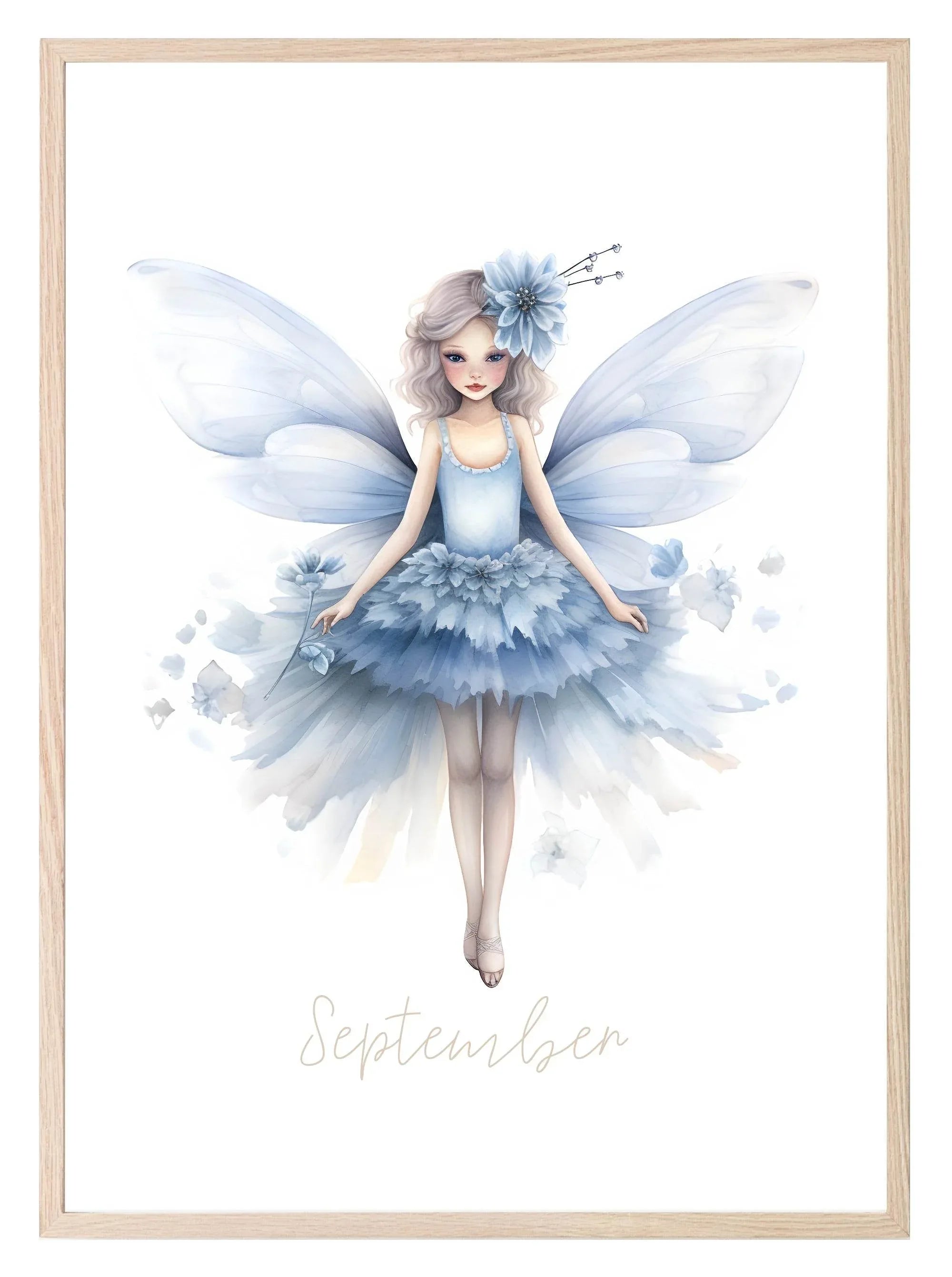 Birth Fairy Print | Floral Birthday Wall Art - Larosier Prints