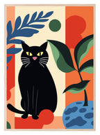 Abstract Cat Print | Abstract Wall Art - Larosier Prints