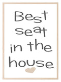 Set of 2 Bathroom Prints | Wash Your Worries Away & Best Seat In The House Wall Art - Larosier Prints
