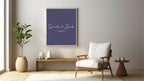 Sapphire Navy personalised Forever Print, product photo 1