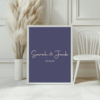 Sapphire Navy personalised Forever Print, product photo 2