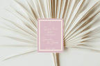 Dusky Pink Save The Date Wedding Party Cards & Envelopes | Pack of 10 - Larosier Prints