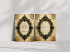 Lace Oval Wedding Party Save The Dates & Envelopes | Pack of 10