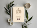 The Lovers Tarot Personalised Save the Dates | Beige, White or Charcoal