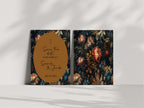 Moody Floral Wedding Party Save The Dates & Envelopes | Pack of 10