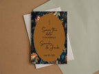 Moody Floral Wedding Party Save The Dates & Envelopes | Pack of 10