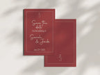 Rosewood Save The Date Wedding Party Cards & Envelopes | Pack of 10 - Larosier Prints