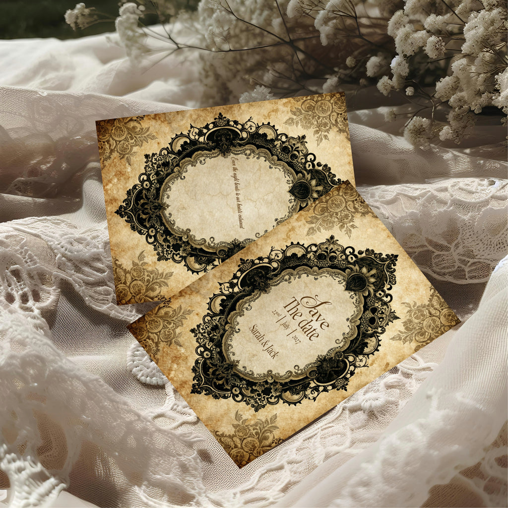 Black Lace Oval Frame Complete Wedding Signage Bundle