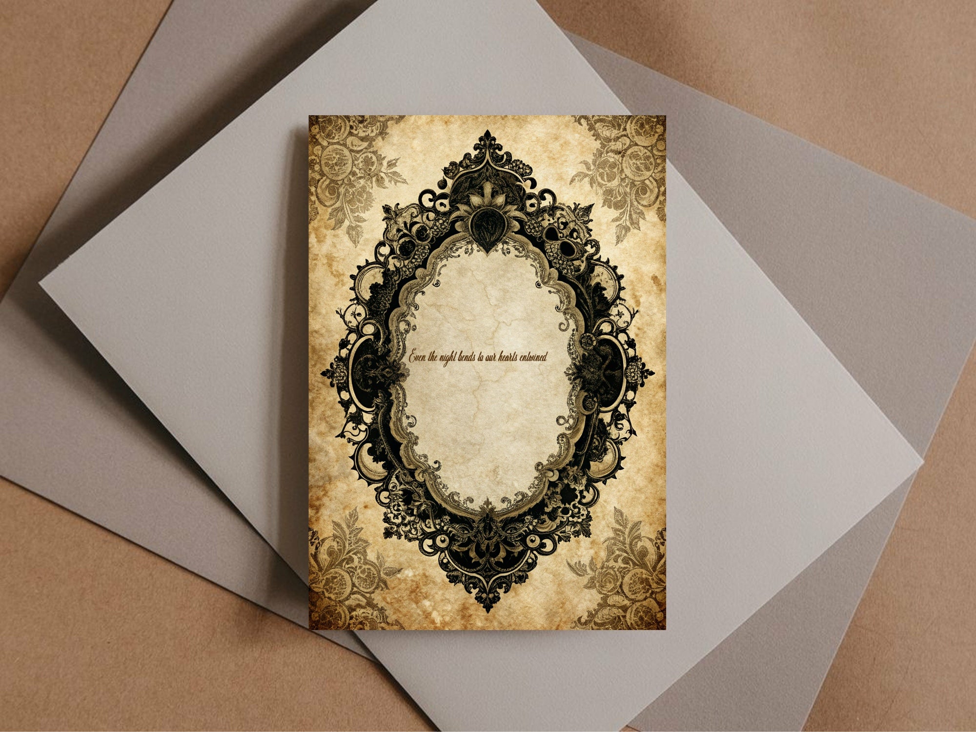 Lace Oval Frame Romantic Literature Wedding Open Seating Sign