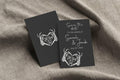 Gothic Save The Date Wedding Party Cards & Envelopes | Pack of 10 - Larosier Prints