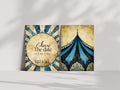 Gothic Circus Save the Date Cards wedding design