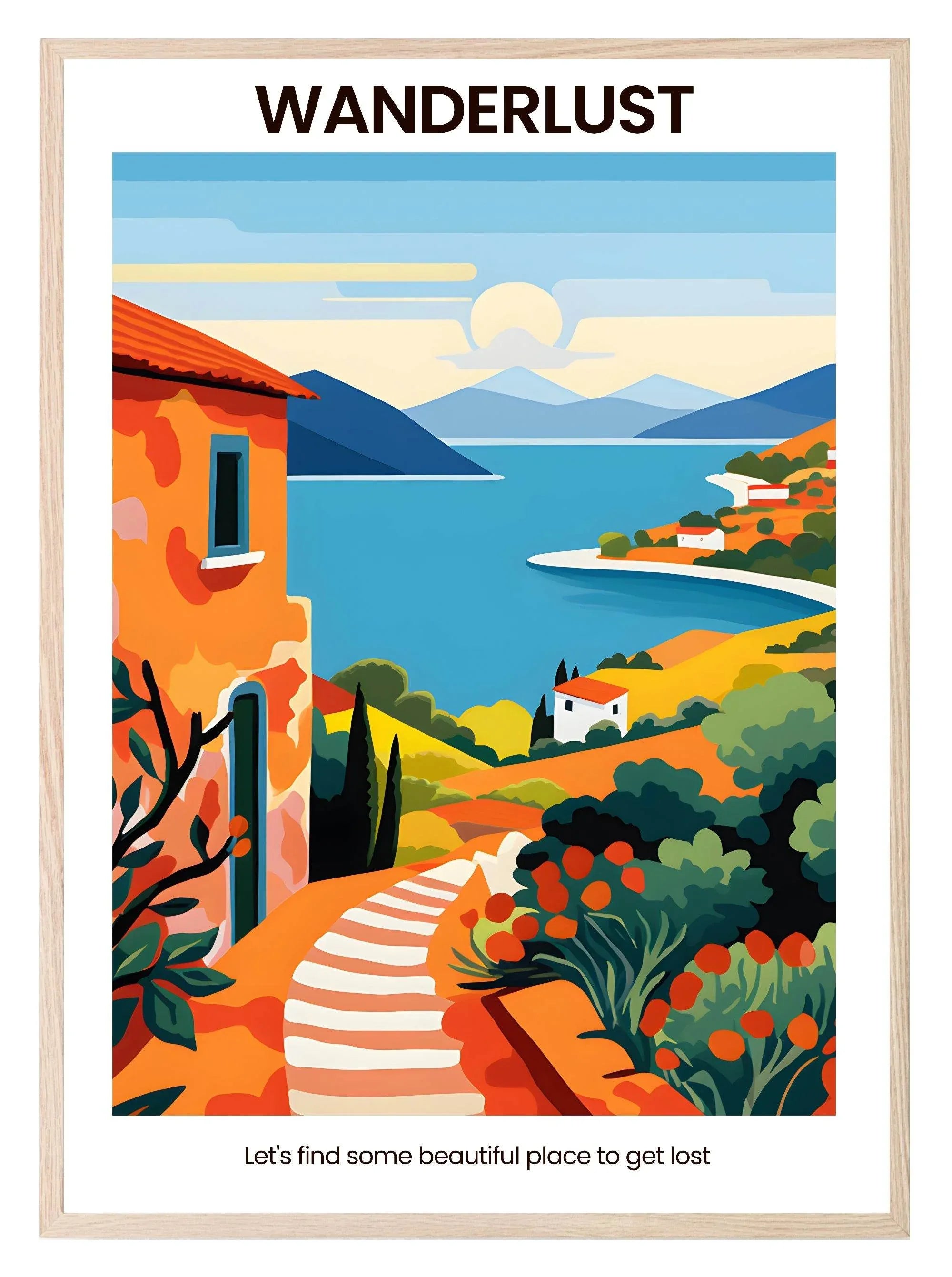 Wanderlust Print | Travel Wall Art - Larosier Prints