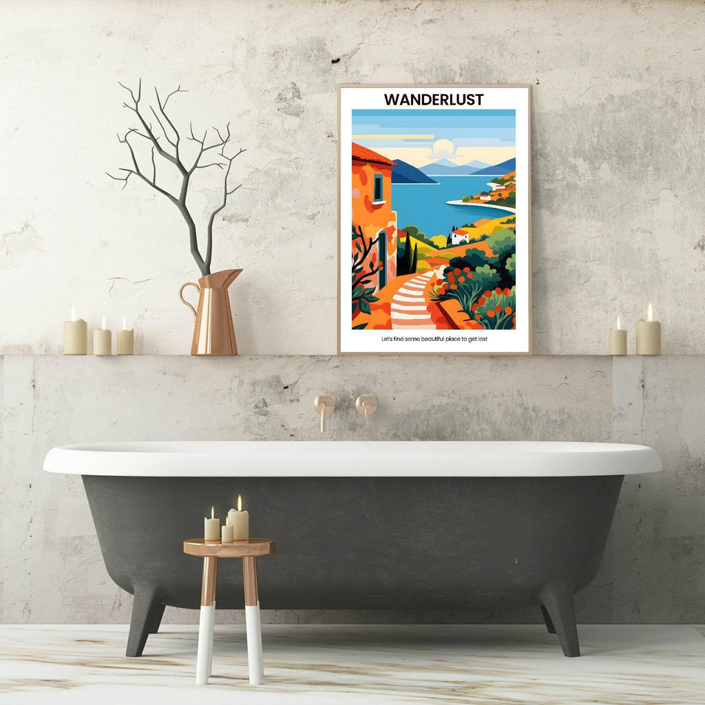 Wanderlust Print | Travel Wall Art - Larosier Prints