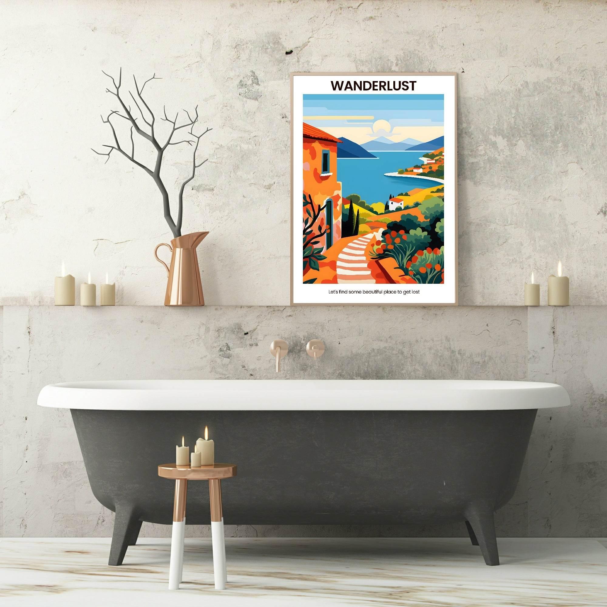Wanderlust Print | Travel Wall Art - Larosier Prints
