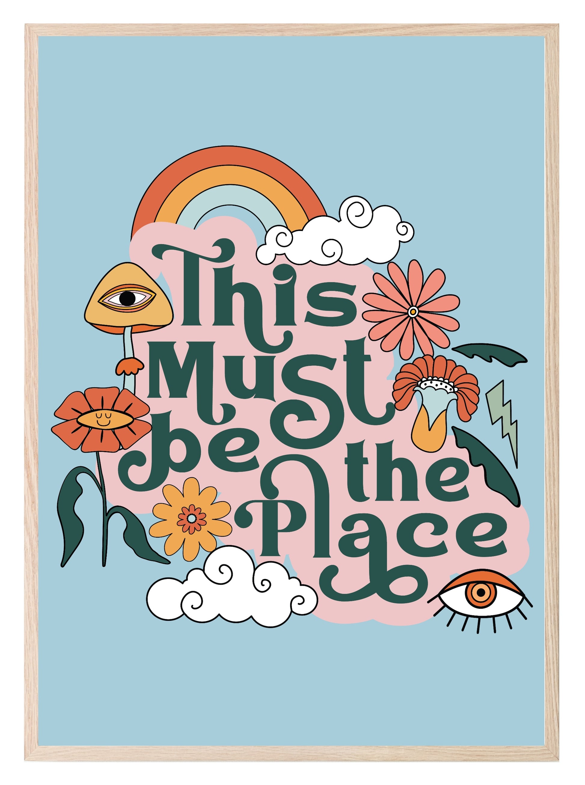 This Must Be The Place Print | Retro Wall Art