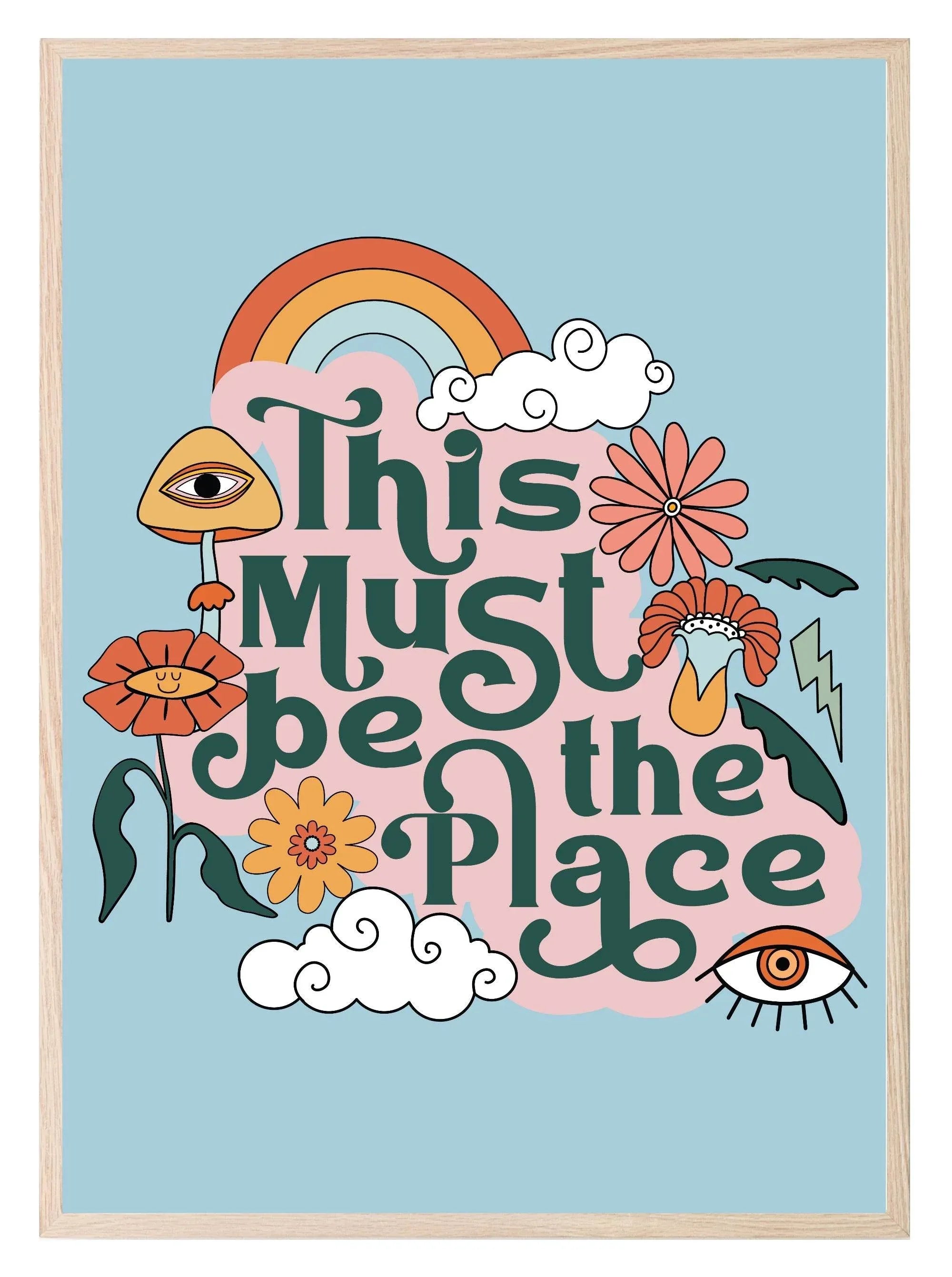 This Must Be The Place Print | Retro Wall Art - Larosier Prints