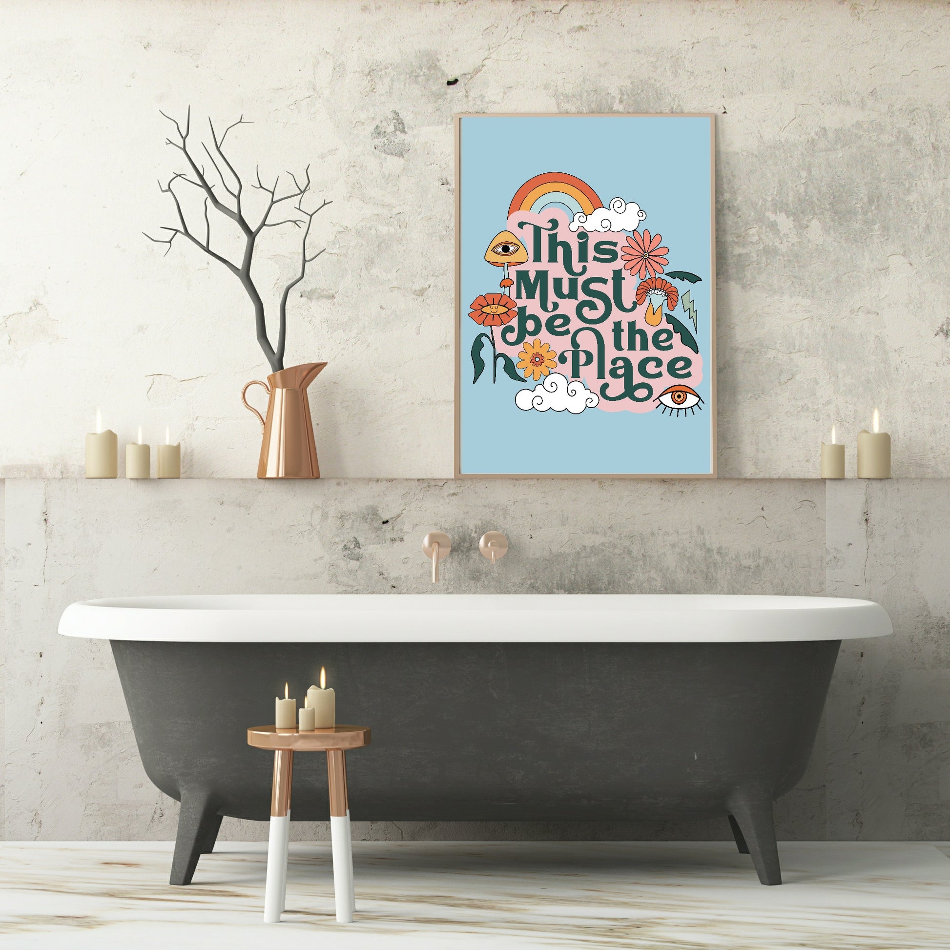 This Must Be The Place Print | Retro Wall Art