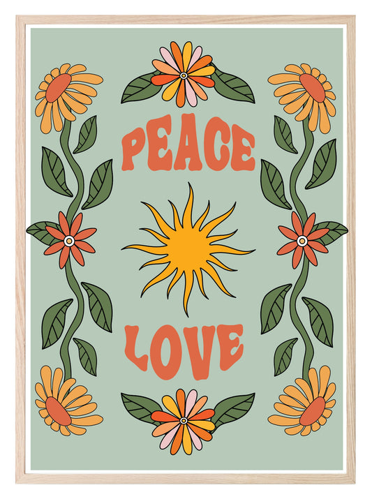 Peace & Love Print | Inspirational Wall Art