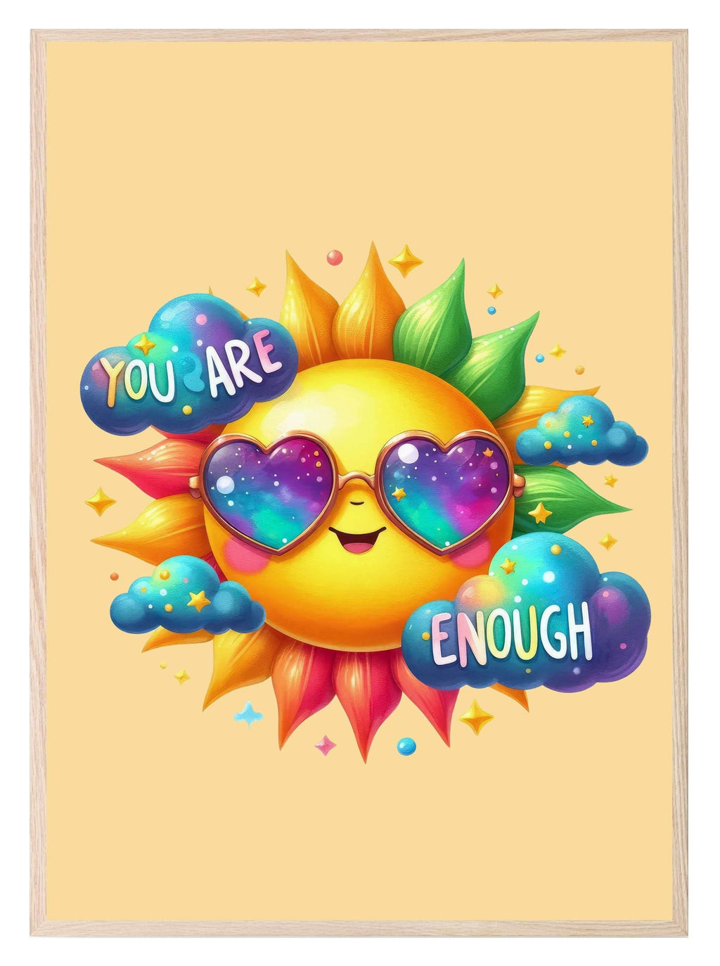 Sunshine Print | Bright Kids Wall Art - Larosier Prints