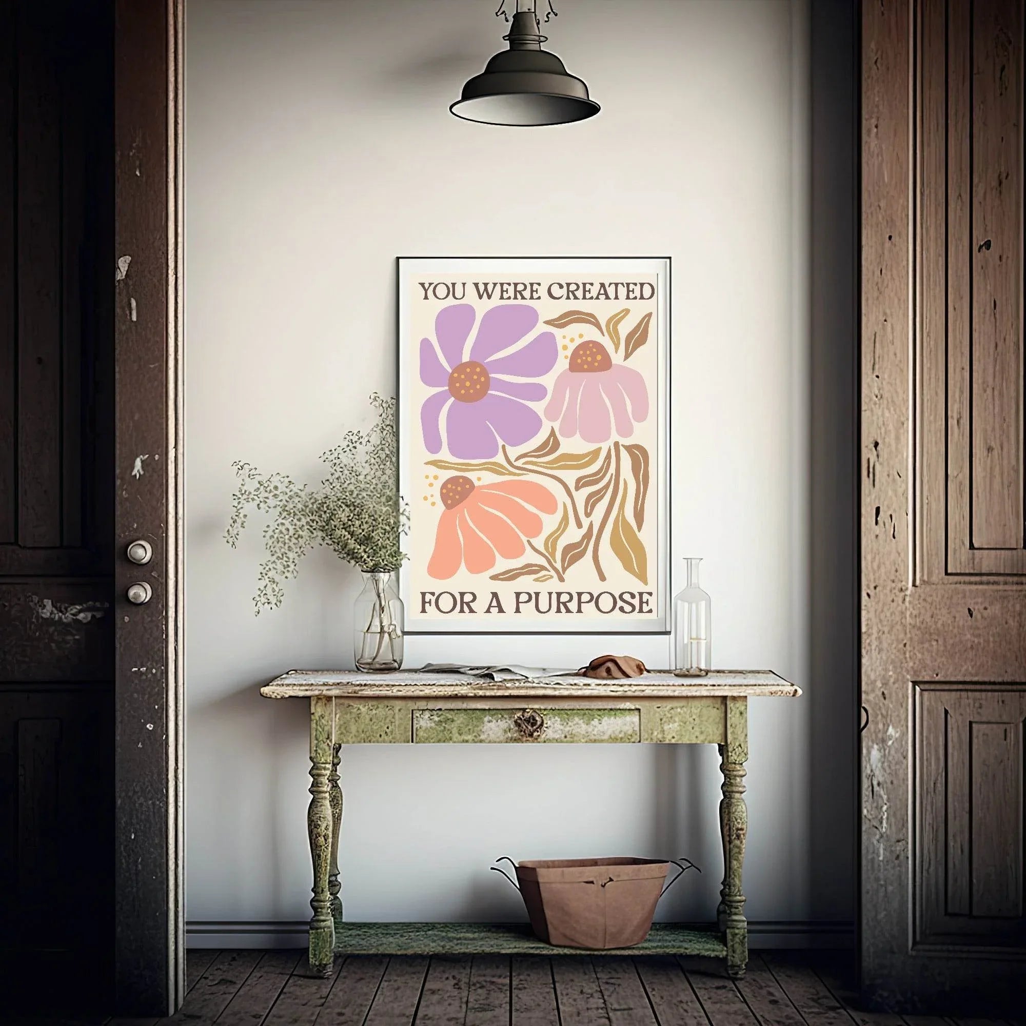 You Were Created For A Purpose Print | Spiritual Wall Art - Larosier Prints