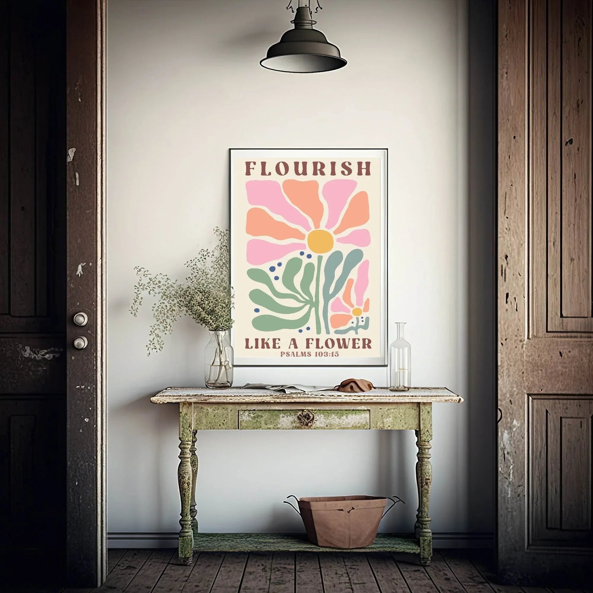 Flourish Like A Flower Print | Christian Wall Art - Larosier Prints