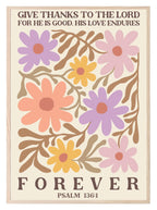 Give Thanks To The Lord Print | Christian Wall Art - Larosier Prints