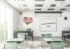 Retro Heart Teach Print | Teacher Wall Art Gift - Larosier Prints