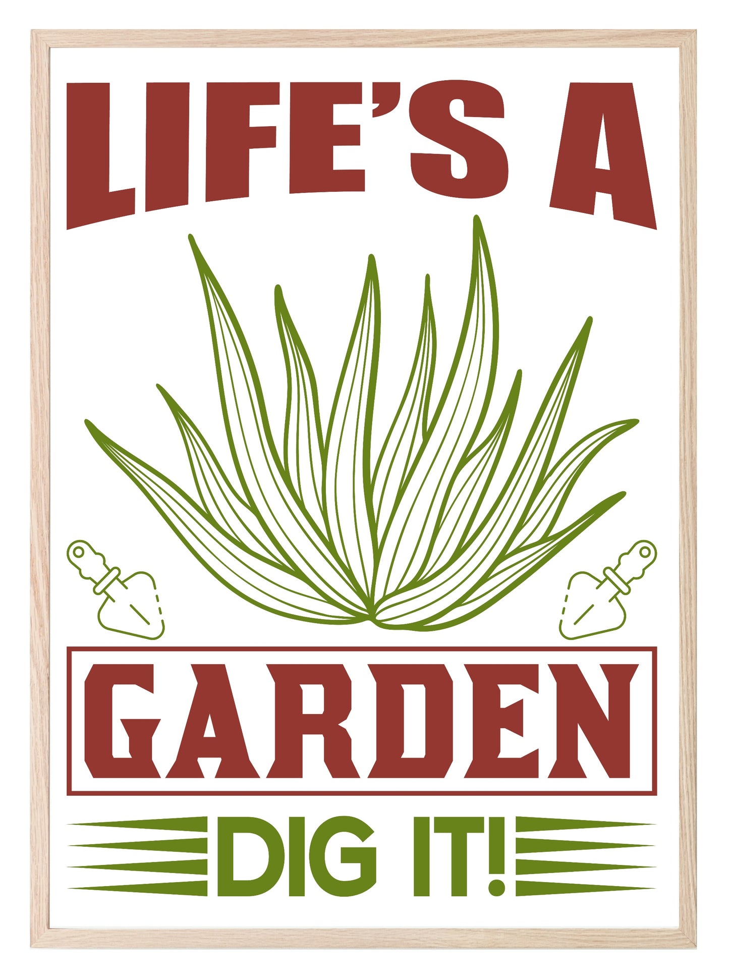 Life's A Garden Print | Gardening Wall Art