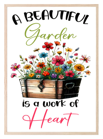 A beautiful Garden Print | Gardening Wall Art