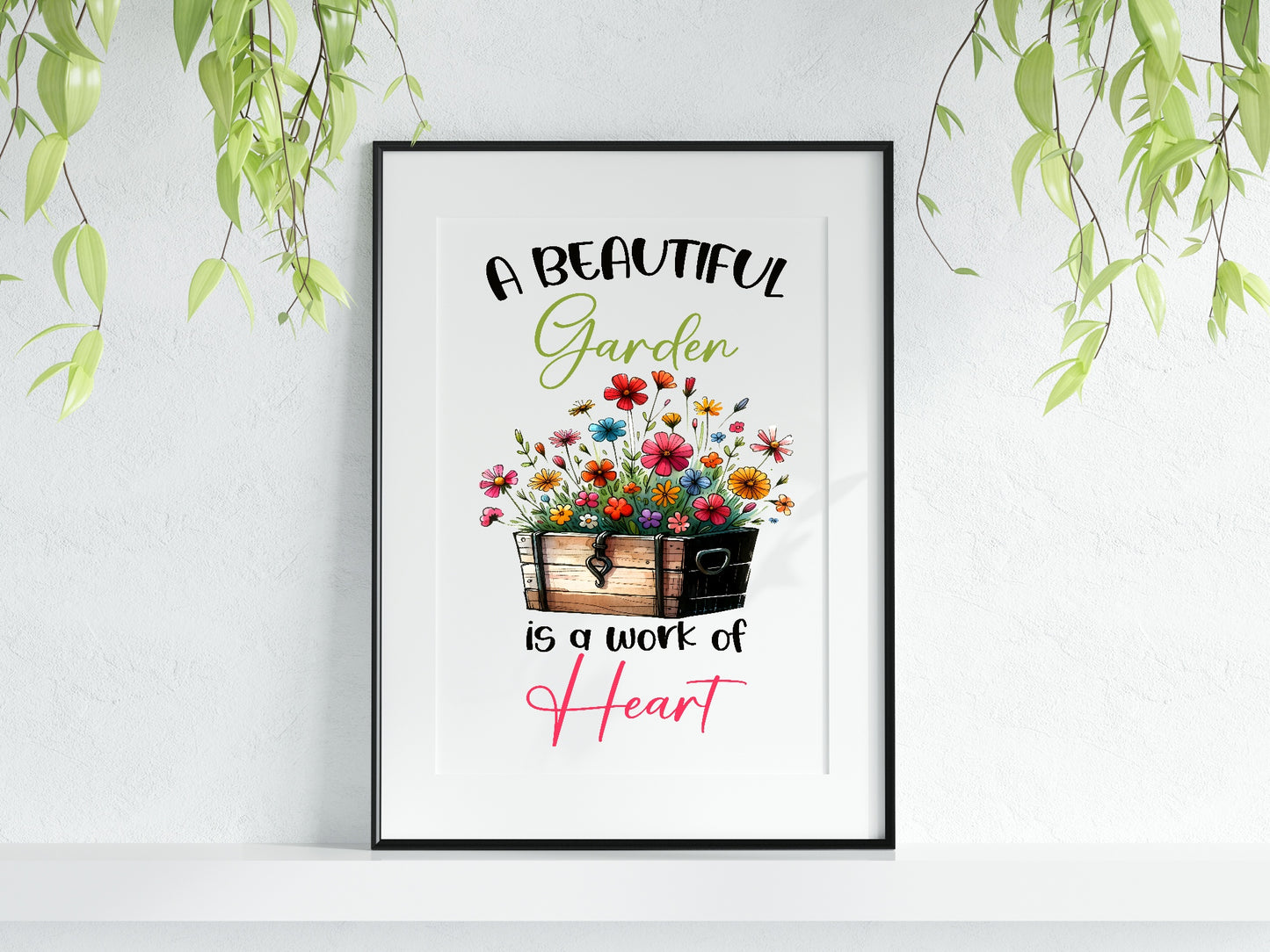 A beautiful Garden Print | Gardening Wall Art