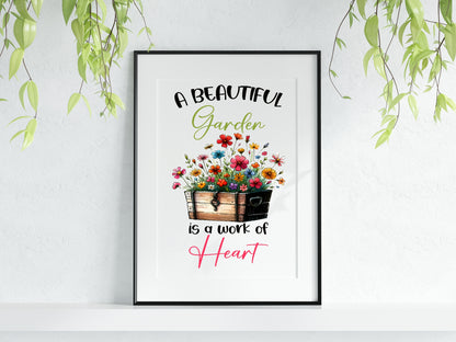 A beautiful Garden Print | Gardening Wall Art