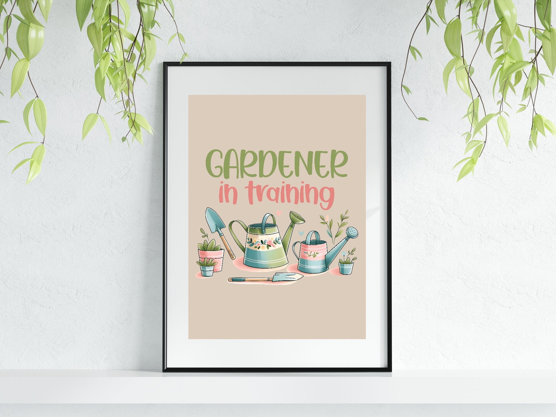 Gardener In Training Print | Gardening Wall Art