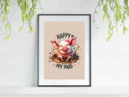 Happy In My Mud Print | Gardening Wall Art - Larosier Prints