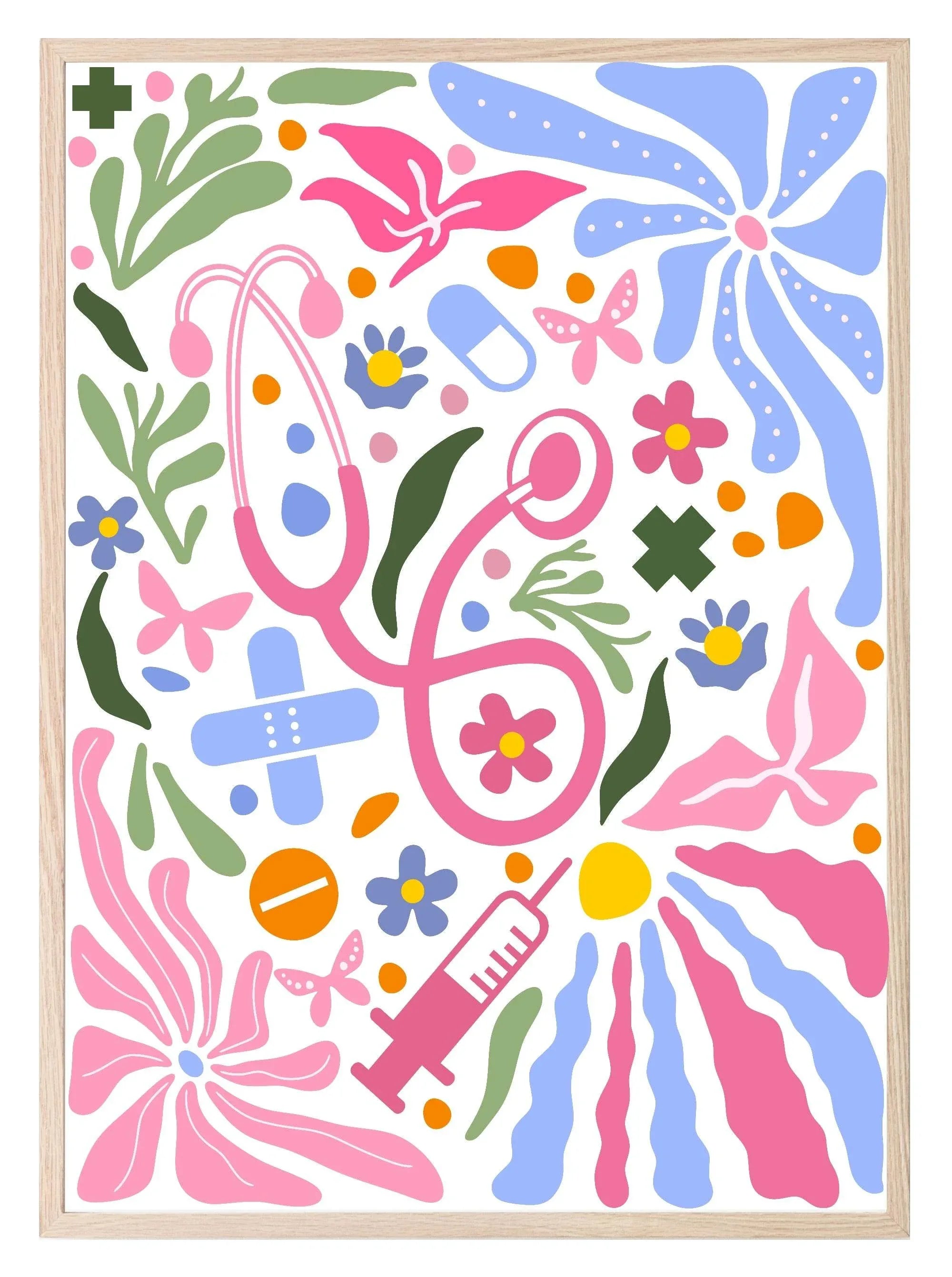 Stethoscope Nurse Doctor Medical Print | Abstract Wall Art - Larosier Prints