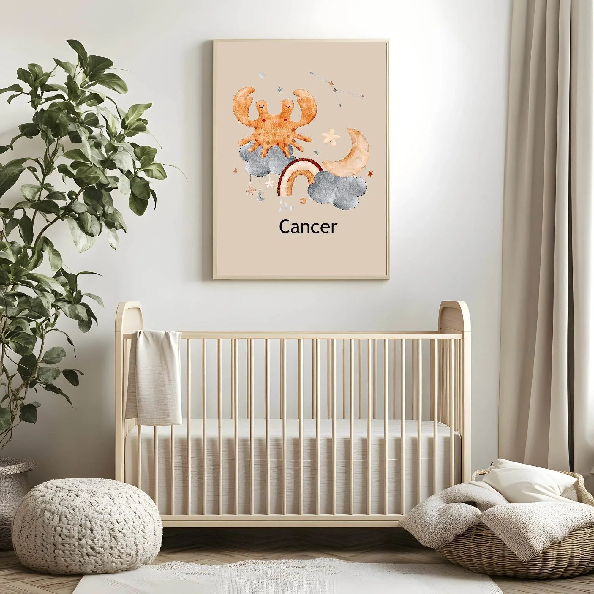 Kids Star Sign Print | Zodiac Birthday Wall Art - Larosier Prints
